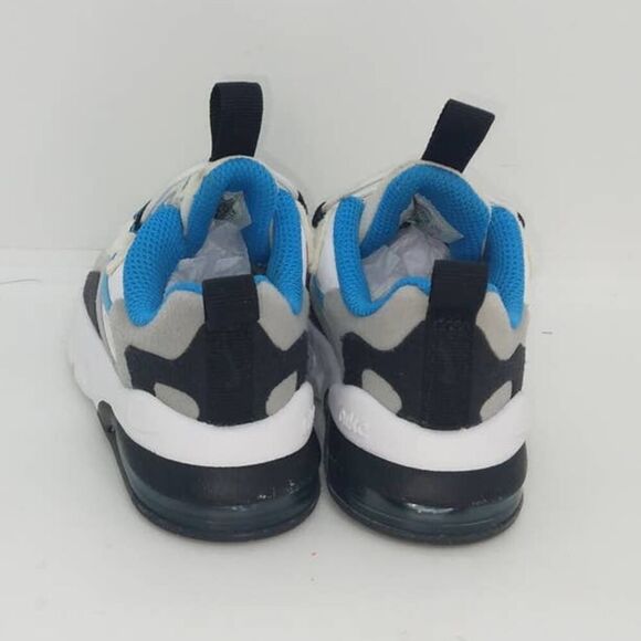 Nike Air Max 270 React RT Toddler's Pre-owned White/Blue/Black Sneakers - sz. 5C - Picture 3 of 4